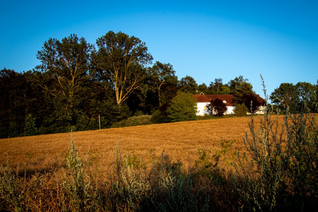 Jugendherberge Barth - Lage der Herberge inmitten von Feldern