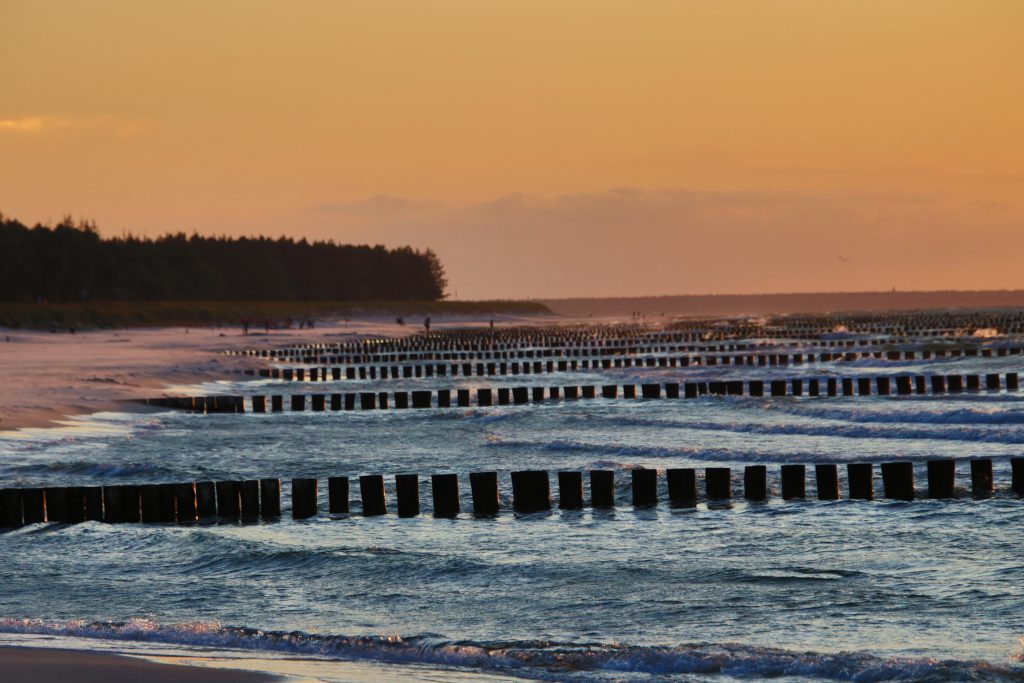 Ostsee - Sonnenuntergang in Zingst am Strand