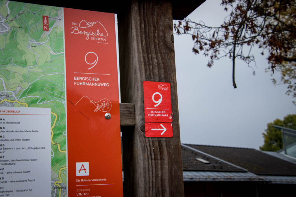 Wandern im Oberbergischen auf dem Streifzug #9 – Bergischer Fuhrmannsweg des Bergischen Wanderlandes in Marienheide