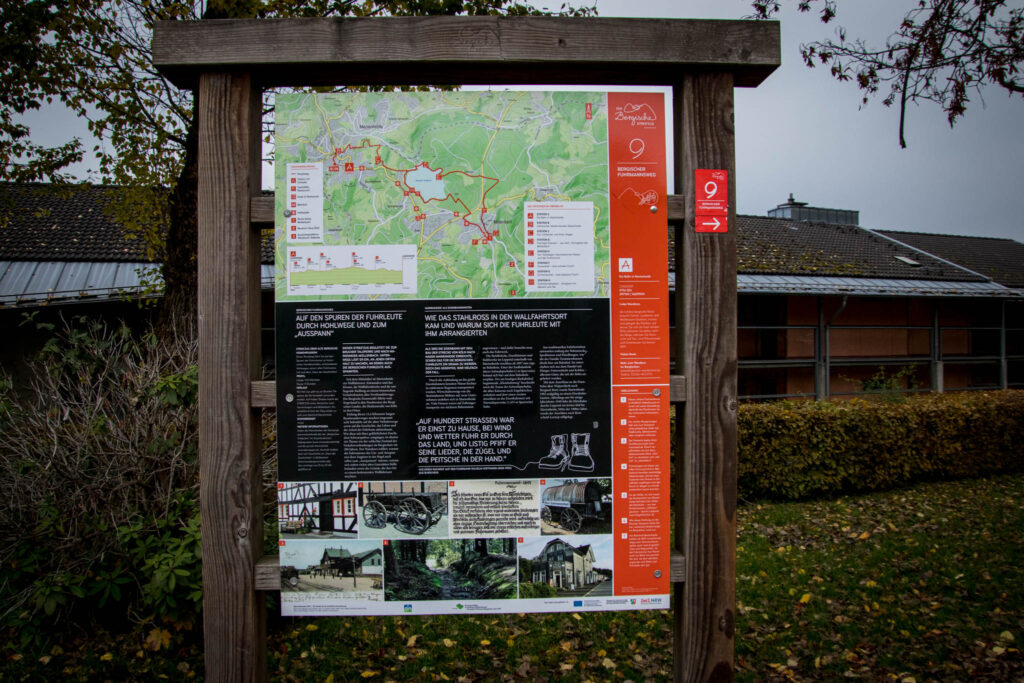 Wandern im Oberbergischen auf dem Streifzug #9 – Bergischer Fuhrmannsweg des Bergischen Wanderlandes in Marienheide