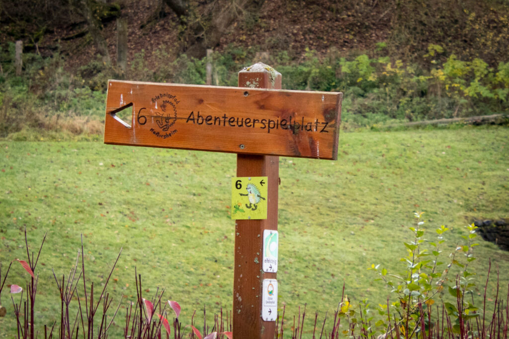 Wandern auf dem Löwenzahn Erlebnispfad in Nettersheim in der Eifel